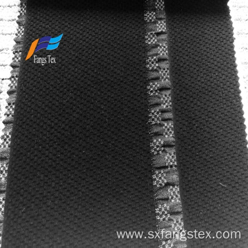 100% Polyester Fukuro Jacquard Formal Black Abaya Fabric